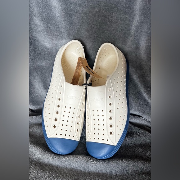 Native Shoes Other - ⚪️White and Blue Native Slip-On Shoes NWT